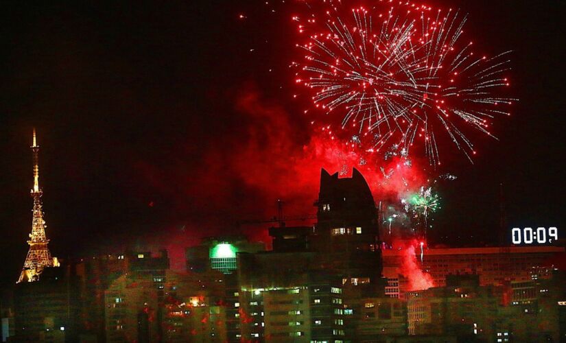 Fogos de artifício em São Paulo