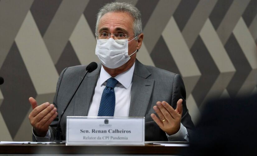 Antes da sessão, Renan ainda criticou o presidente Jair Bolsonaro, a quem chamou de 'serial killer'