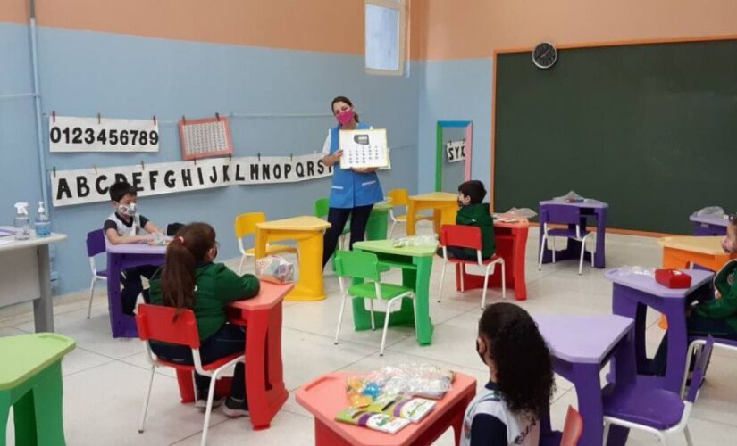 As aulas presenciais em São Caetano do Sul, no ABC, foram retomadas de forma escalonada.          ESTADO/A3