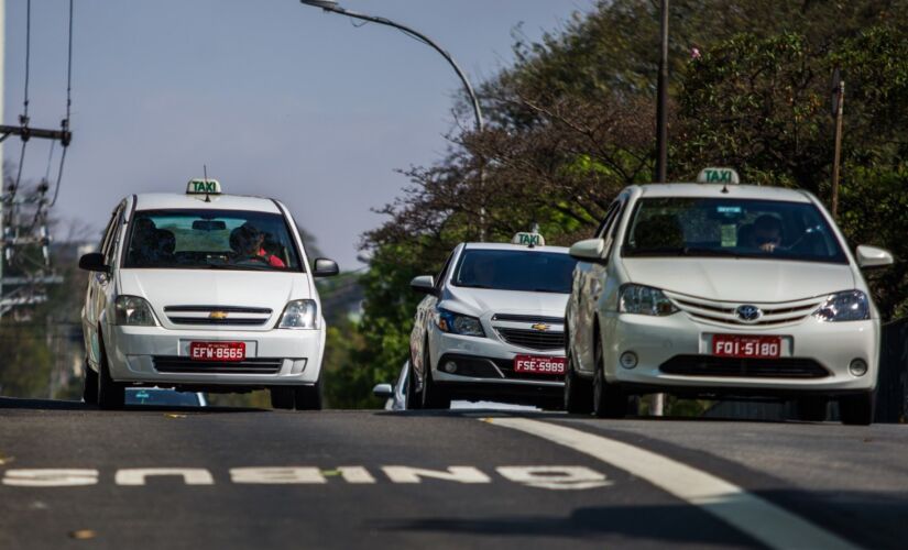 Táxis na cidade de São Paulo