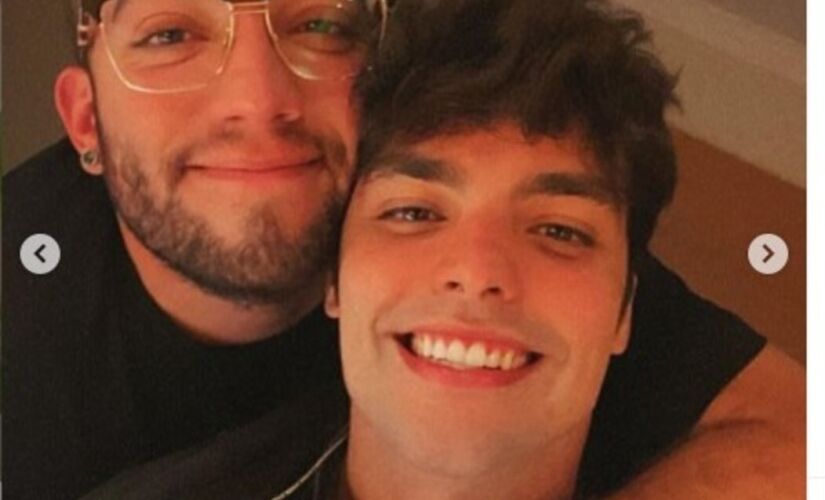 Youtuber e ator Lucas Rangel e o namorado Lucas Bley