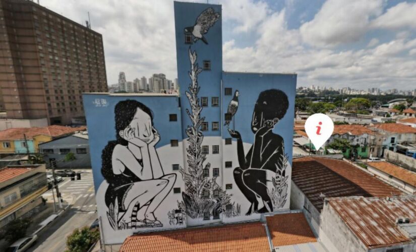 Painel do artista Alex Senna, em uma edição anterior do MAR; as obras serão distribuídas em todas as regiões da Capital