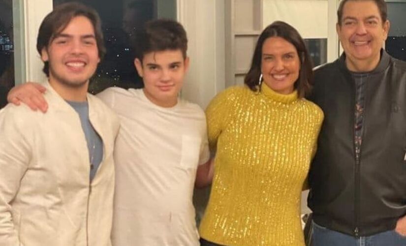 Luciana Cardoso, Faustão e os filhos 