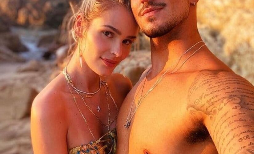 A modelo Yasmin Brunet e o surfista Gabriel Medina