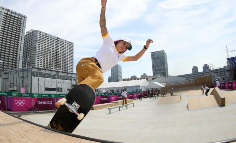 A atleta Leticia Buffoni; skate faz sua estreia em Olimpíadas 