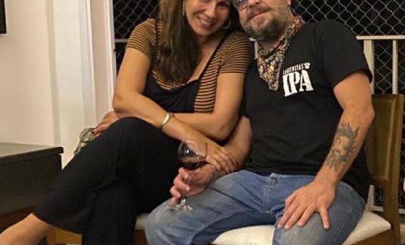 Atriz Carla Daniel ao lado do marido, o publicitário Sergio Stamile
