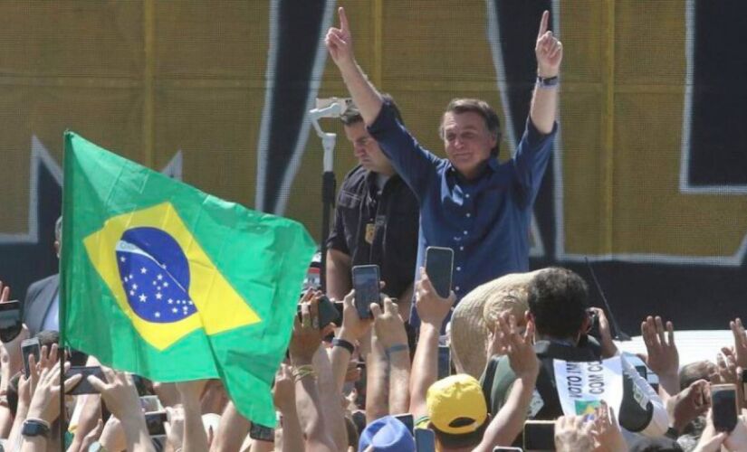 Presidente Jair Bolsonaro (sem partido) em Brasília, momentos antes de ir à cidade de São Paulo, no último 7 de setembro