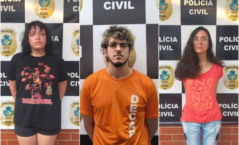 Enzo Jacomini, Jeferson Rodrigues e Raíssa Borges 