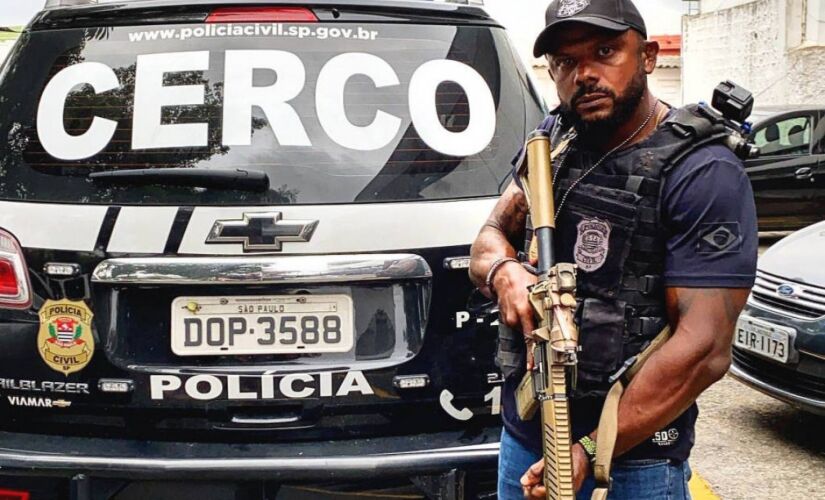 O delegado Da Cunha, investigado por enriquecimento ilícito com o uso de vídeos da polícia na internet