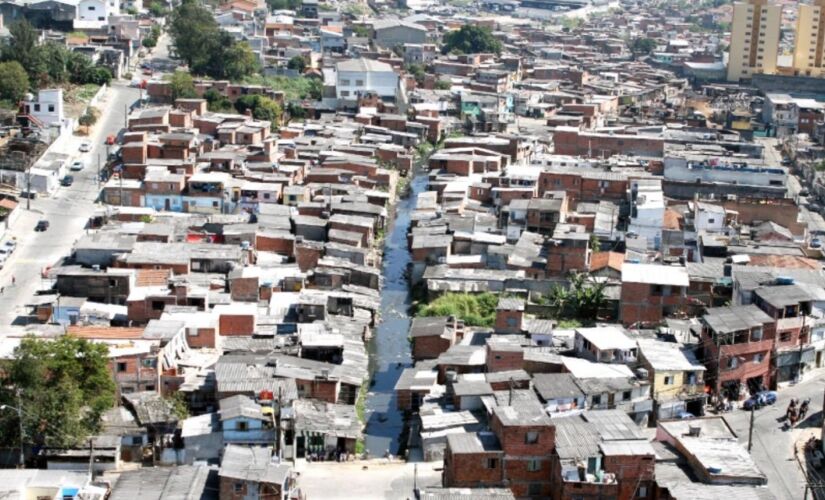 Vista da favela Alba, na zona sul da Capital