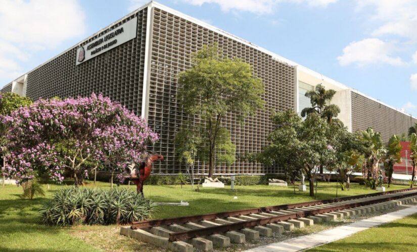 Vista externa do prédio da Assembleia Legislativa de São Paulo (Alesp)