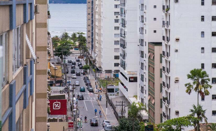 Cidade de São Vicente no Litoral de São Paulo