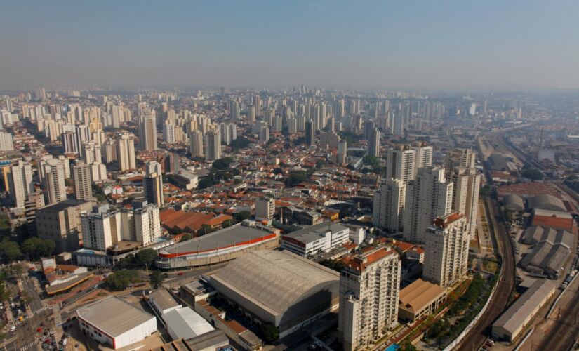 Imagem aérea do bairro da Lapa e da Pompéia 