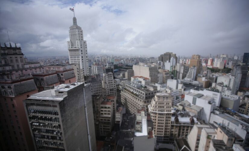 Vista aerea do centro de  São Paulo