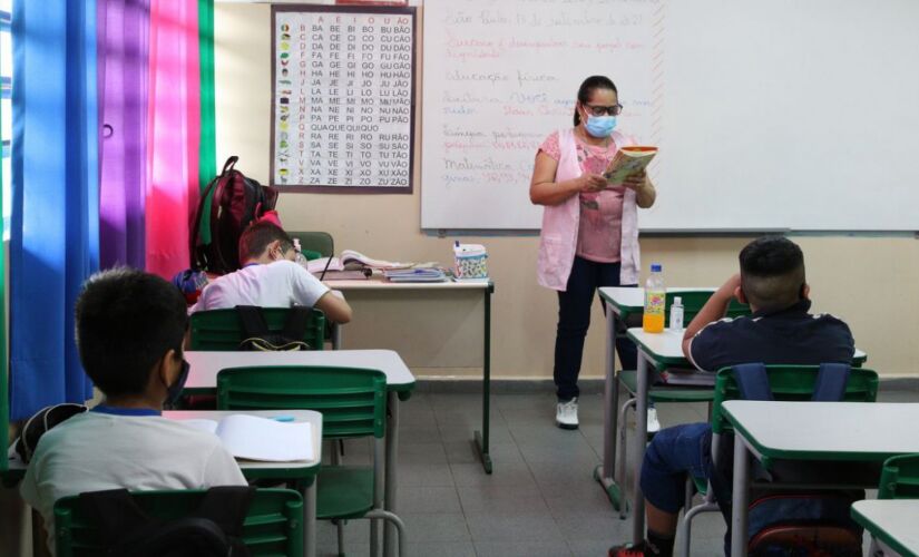 Aula em escola pública