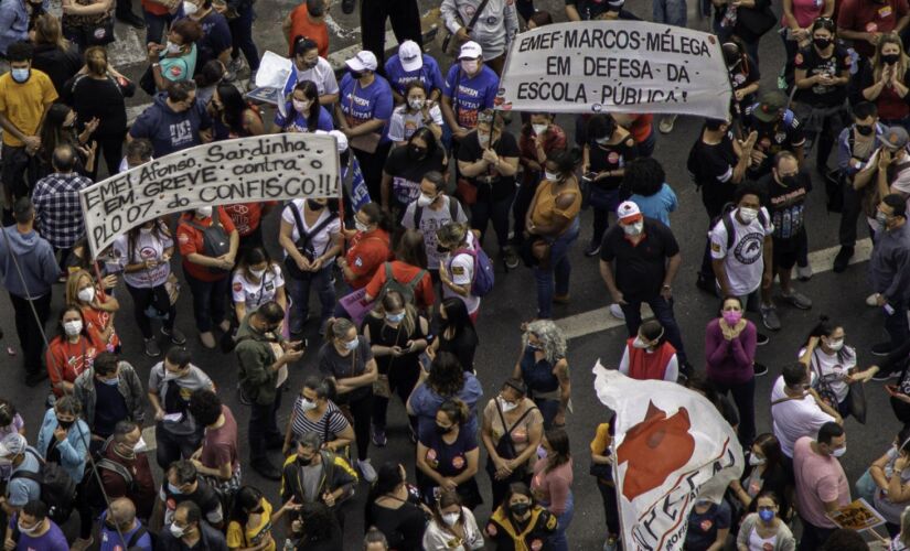 Manifestação contra reforma da Previdência em SP