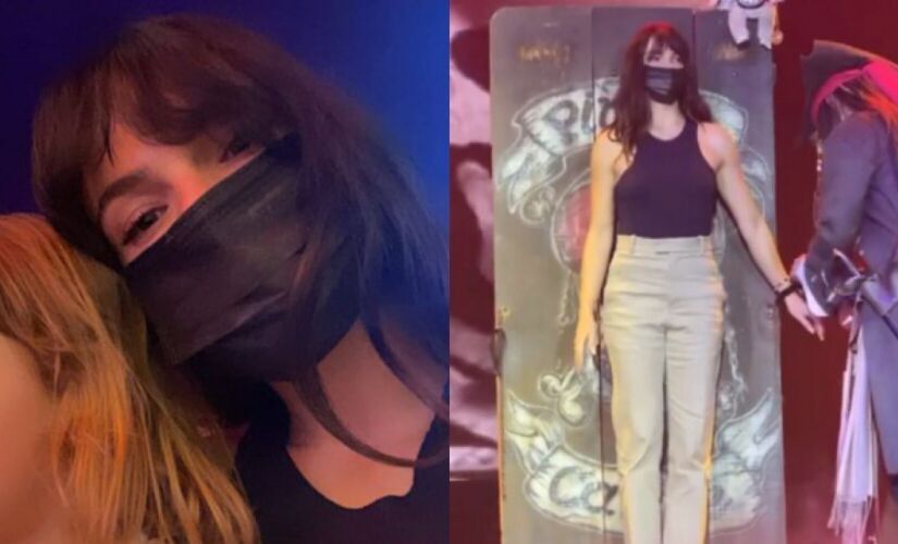 Isis Valverde leva filho ao circo e acaba entrando no espetáculo  