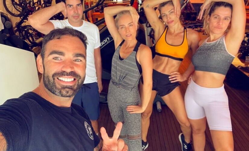 Angelica, Grazi Massafera e Ingrid Guimaraes treinam juntas