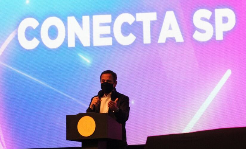 João Doria, no lançamento do programa Conecta SP