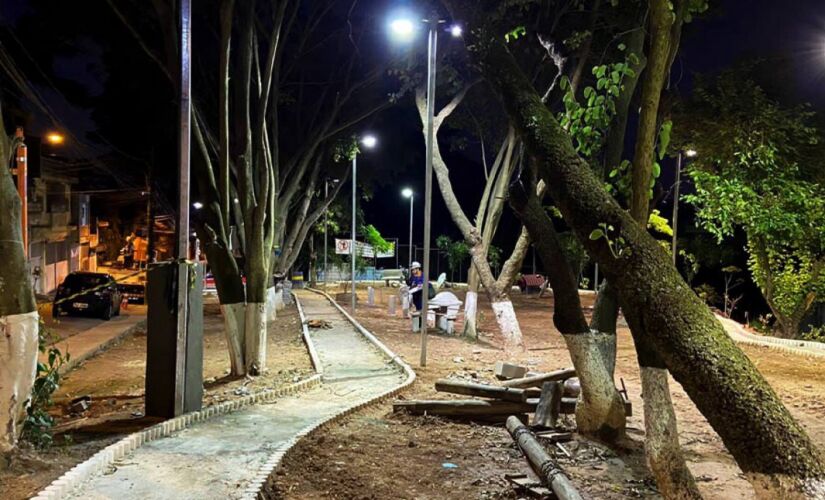 Praça de Taboão da Serra, na Grande SP, passou por revitalização 
