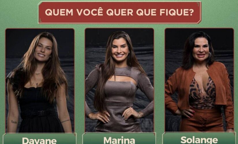 Dayane Marina e Solange em a Fazenda 