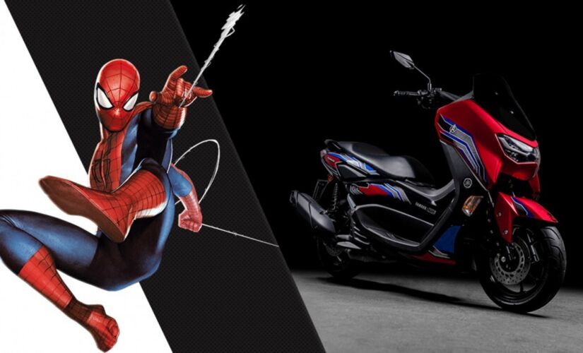 A NMax Homem-Aranha chega à rede de concessionárias na primeira quinzena de dezembro, com preço público sugerido de R$ 16.490, mais o frete