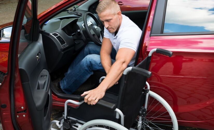 Carro adaptado para deficientes 