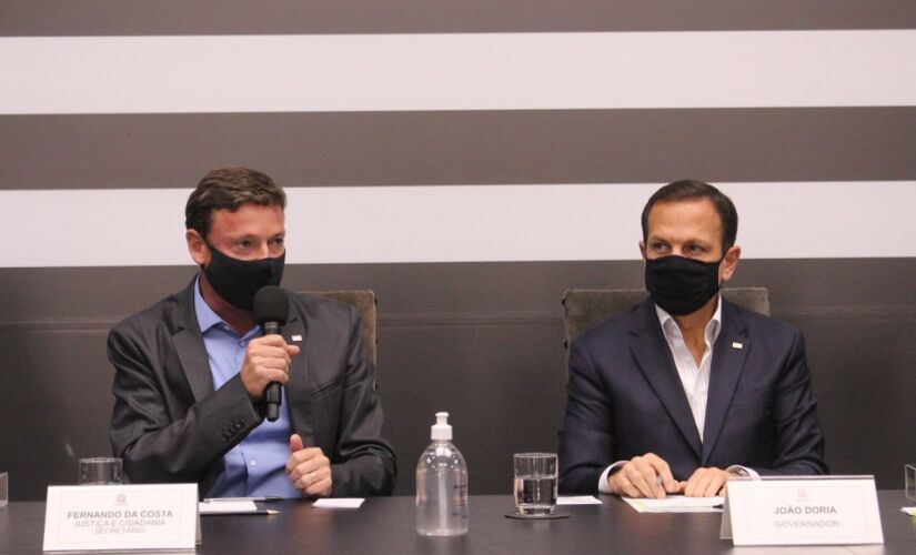 Doria durante coletiva de imprensa para lançamento do programa 