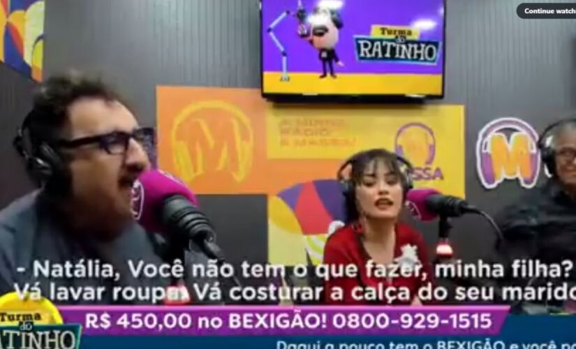  Apresentador fez os ataques durante o programa Turma do Ratinho