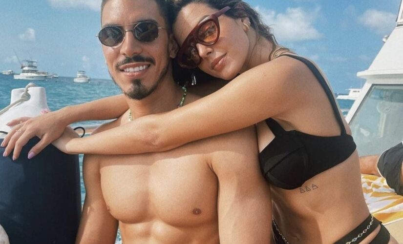 Giovanna Lancellotti e o namorado Gabriel David. 