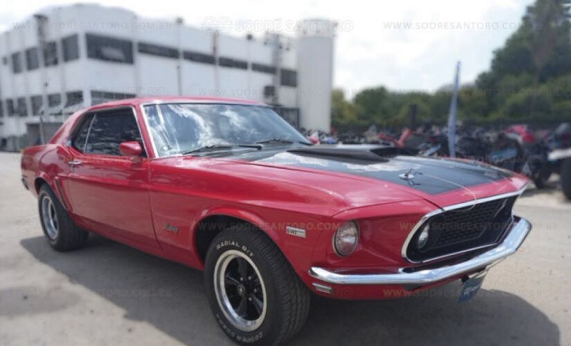 Mustang V8 302 Cobra, ano 1969, é um dos modelos clássicos destaque do leilão