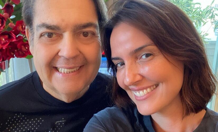 Faustão e Luciana Cardoso
