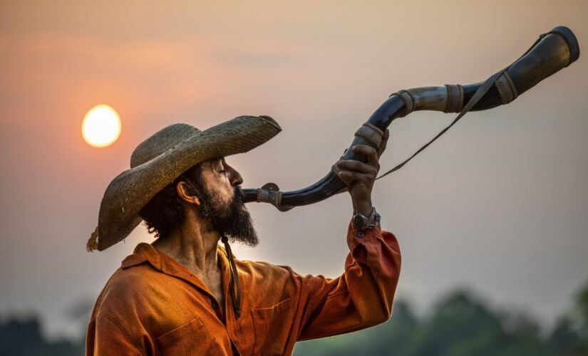 Irandhir Santos como Joventino na primeira fase do remake de ‘Pantanal’