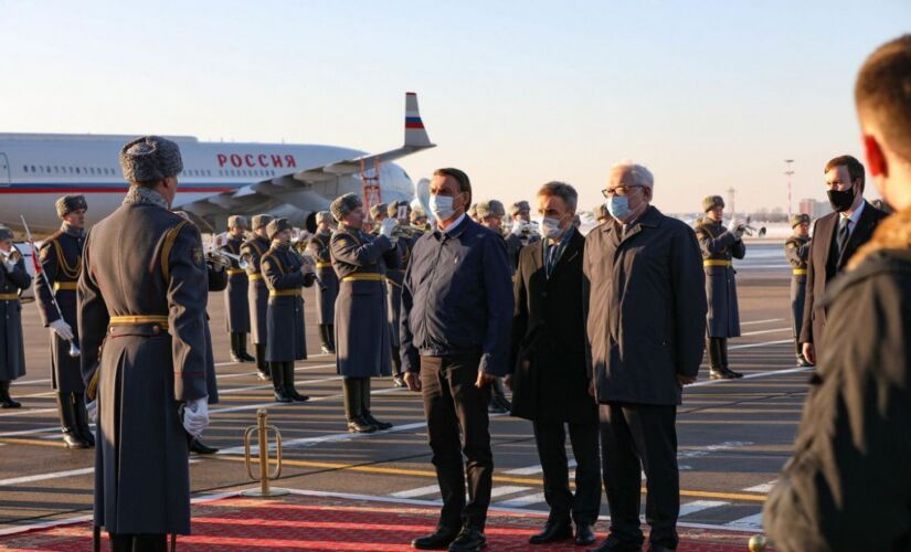 Presidente Jair Bolsonaro desembarca na Rússia 