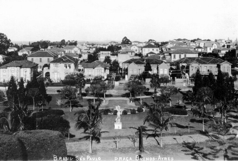 Parque Buenos Aires e arredores no início dos anos 1920 - Reprodução Facebook