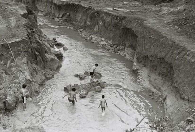 Rio Aricanduva, em 1986 - Foto: Arquivo Público Municipal