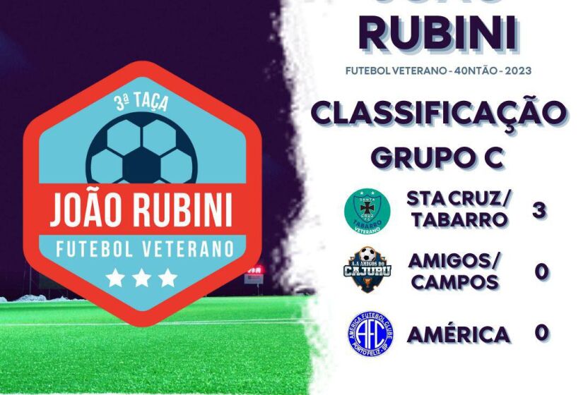 Neste domingo (21) acontece a segunda rodada da Taça João Rubini de Futebol Veterano, categoria quarentão, competição organizada pela Prefeitura de Porto Feliz em parceria com o Secom/ Divulgação.