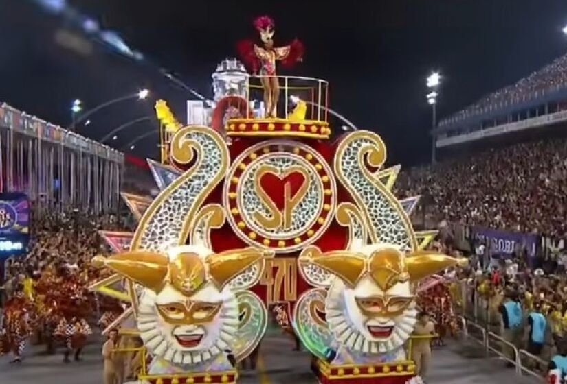 Momentos do desfile da Mocidade Alegre em 2024. Foto: Reprodução