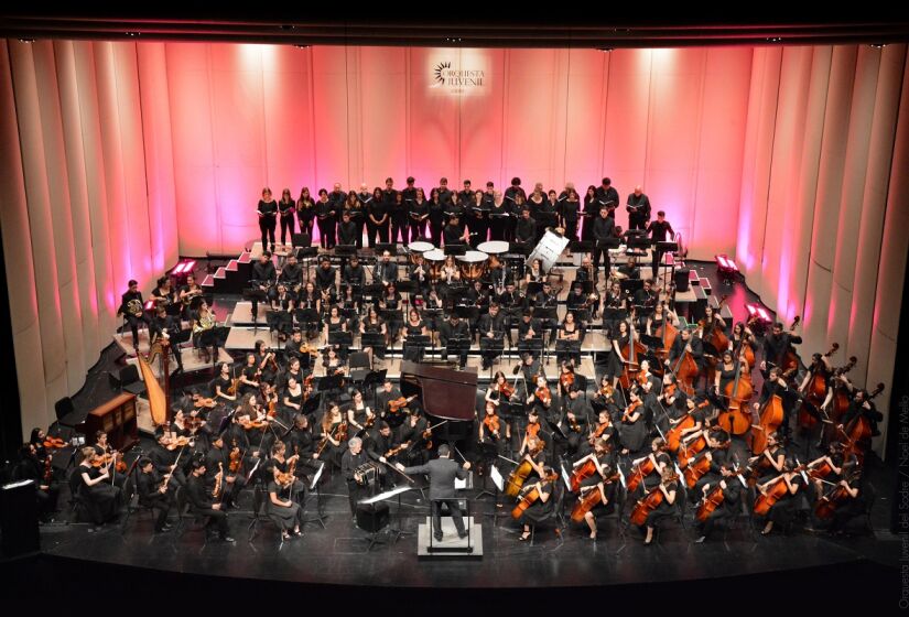 A Orquestra Juvenil Nacional del Sodre é do Uruguai e apresentará um repertório dedicado à música das Américas
Divulgação/Orquestra Juvenil Nacional del Sodre