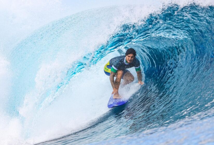 Gabriel Medina sendo um dos favoritos para ganhar medalha./(Foto: William Lucas @willlucass) / COB)