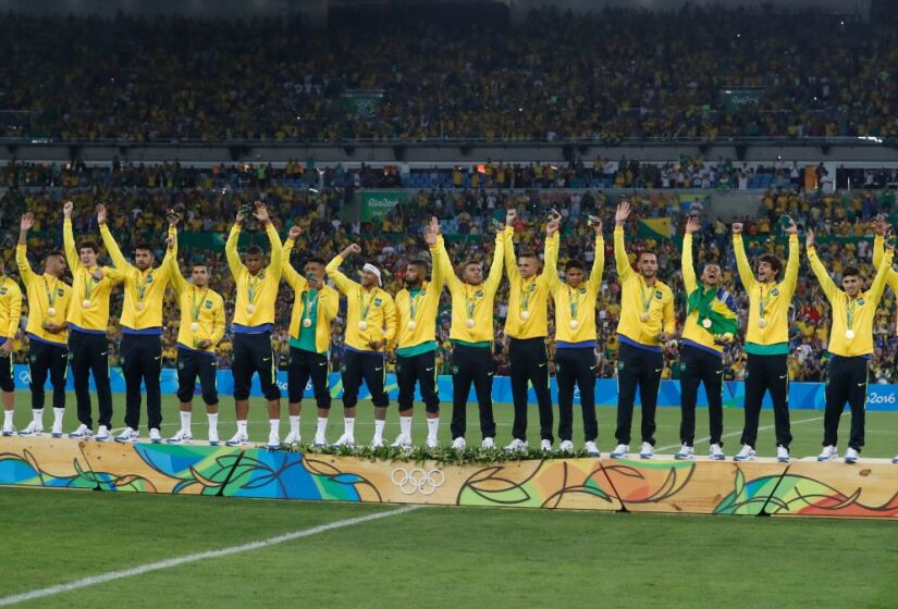 Primeira medalha de ouro no futebol masculino foi em 2016, no Maracanã. / Foto: Wikimedia Commons