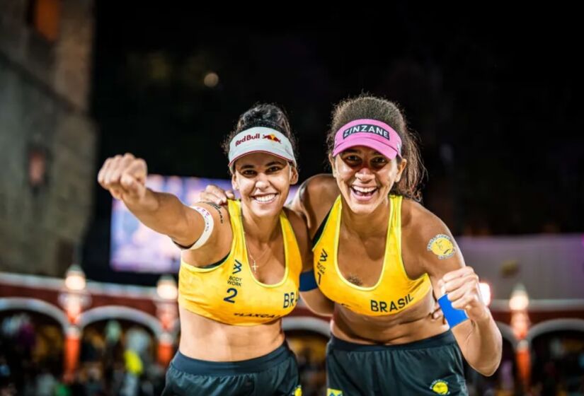 Ana Patricia e Duda pode ter grandes expectativas para as Olimpíadas./(Foto: Divulgação/FIVB)