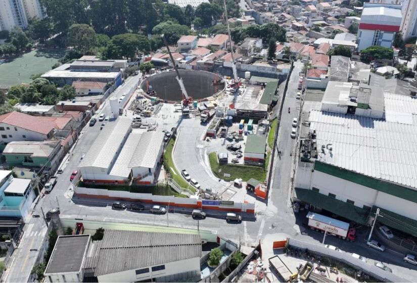 A estação Itaberaba-Hospital Vila Penteado está com 48,13% das obras concluídas
/Divulgação/Linha Uni