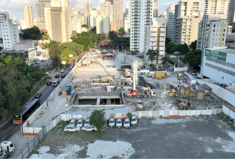 A estação Perdizes está com 64,88% das obras concluídas
/Divulgação/Linha Uni