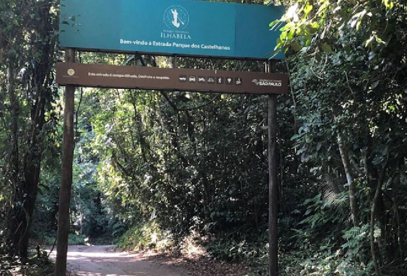 A estrada fica dentro do Parque Estadual de Ilhabela, área protegida, tem aprox. 20km no total, 800m de altitude que são percorridos em 45min. Foto: Blog Elas mundo afora