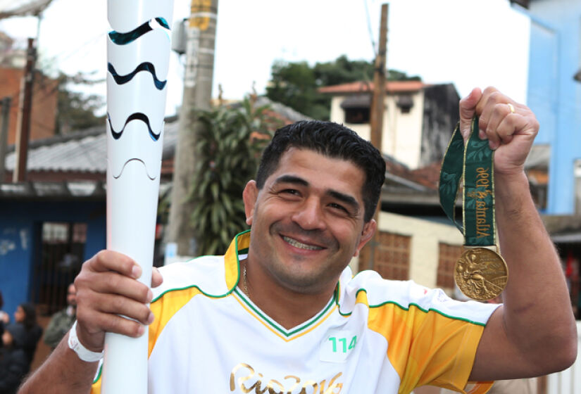 Henrique Guimarães foi medalhista no judô em Atlanta-1996, quando era atleta do Palmeiras. O Verdão é o time de São Paulo com mais ouros, com quatro conquistas, entre as 16 medalhas dos atletas palmeirenses - (Foto: Fabio Menotti / Ag. Palmeiras)