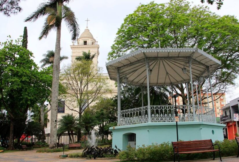 Praça da Bandeira, em Itatiba. / Foto: Divulgação/Facebook