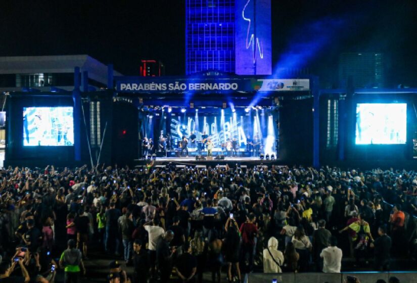 Show de aniversário em São Bernardo do Campo
Foto: Gabriel Inamine/PMSBC