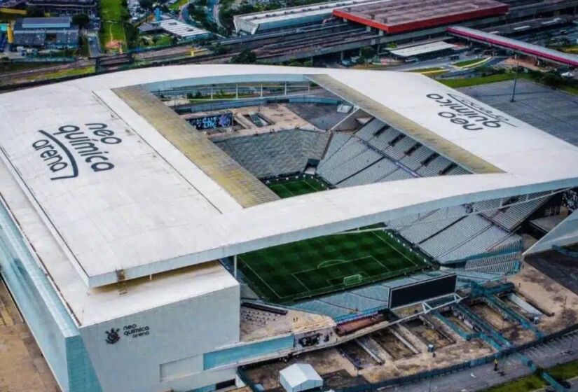 O jogo da NFL será na Neo Química Arena, casa do Sport Club Corinthians Paulista. Com esse evento marcado em Itaquera, o clube alvinegro receberá da NFL 750 mil dólares livres (R$ 3,6 milhões na cotação atual). Foto: Divulgação/Icon Sport
