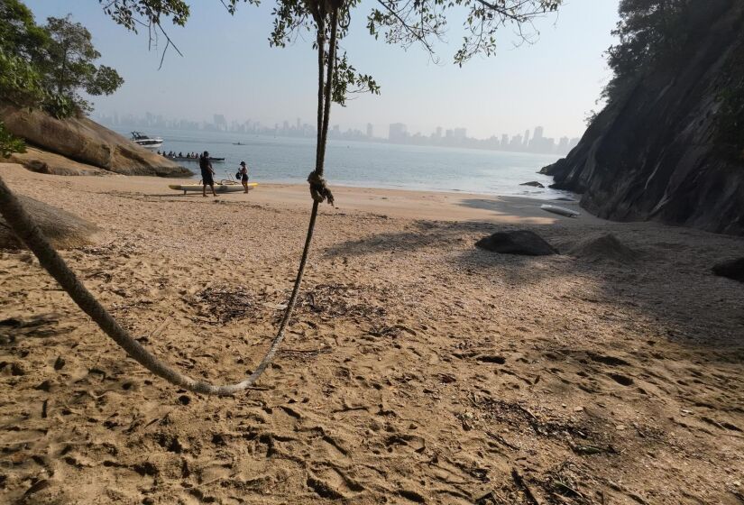 É necessário levar o que for consumir para a praia. Foto: Daniel Villaça/Gazeta de S. Paulo